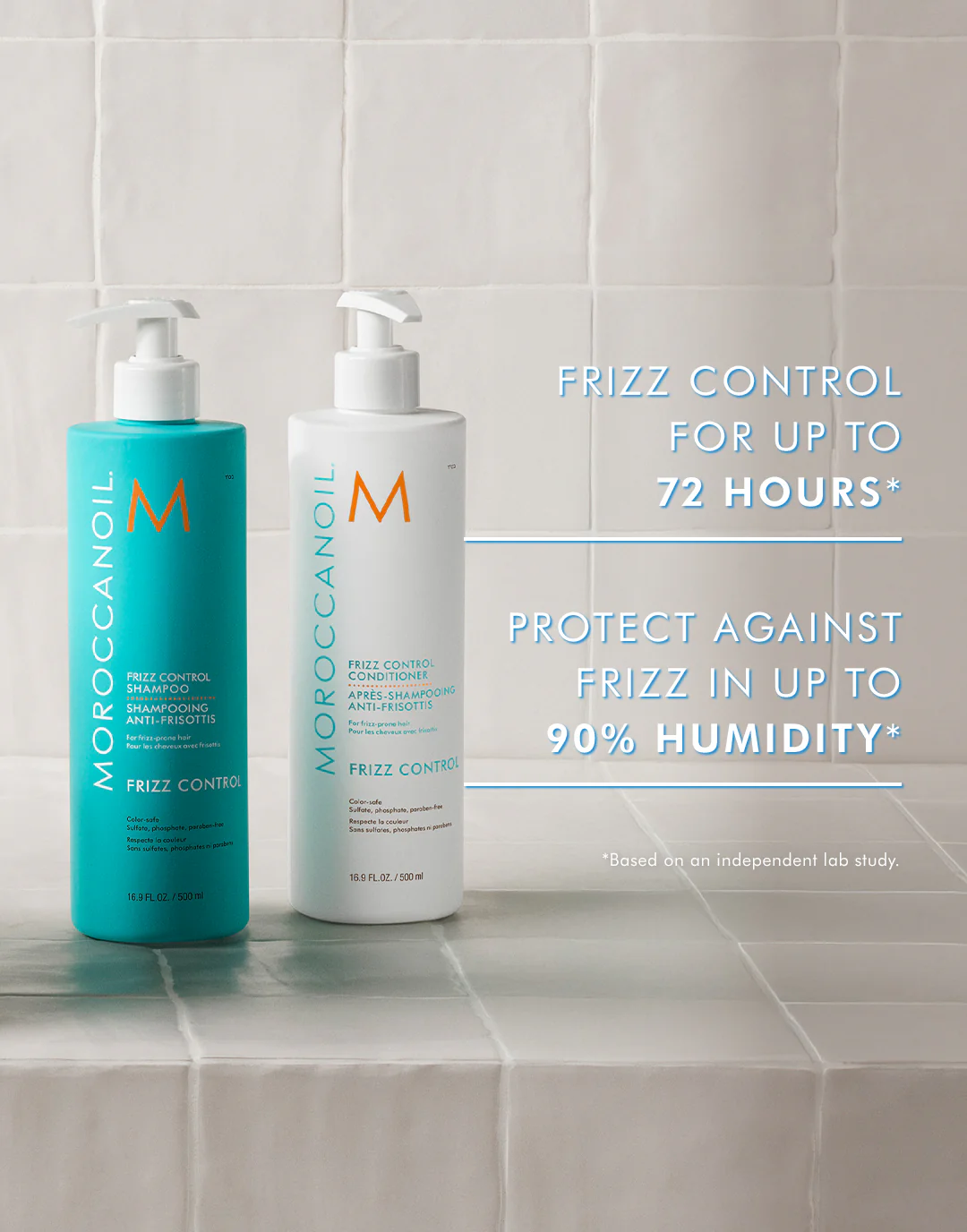 Frizz Control Shampoo & Conditioner Half-Liter Set - Image 3